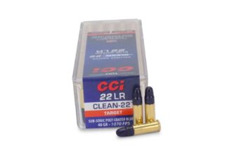CCI Clean 22 LR 40 Gr Subsonic Poly Coated - Blue (Box)