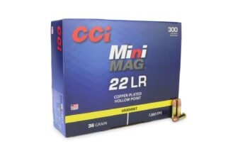 CCI Mini-Mag High Velocity 22 LR 36 Gr Plated Lead HP (Box)