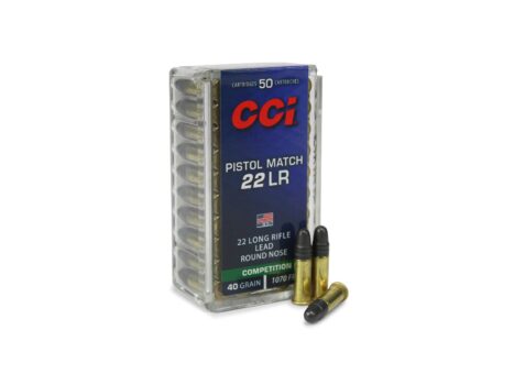 CCI Pistol Match 22 LR 40 Grain LRN (Box)