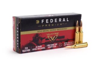 Federal Gold Medal 224 Valkyrie 90 Grain Sierra MatchKing