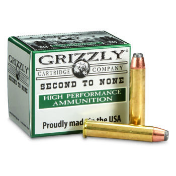 Grizzly Cartridge Co. Big Bore Hunting, .45-70 Gov't +P, JHP, 300 Grain, 20 Rounds