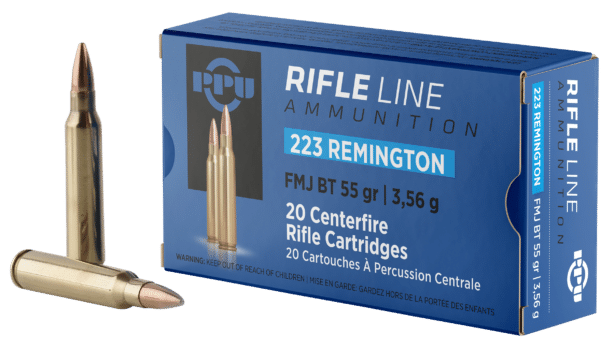 PPU Standard Rifle 223 Remington 55 Grain FMJ (Box)