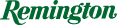 Alt text: Remington logo in green, representing a brand known for firearms and outdoor products.
