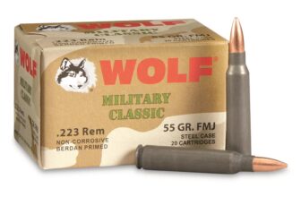 Wolf, Military Classic, .223 Remington, FMJ, 55 Grain, 20 Rounds