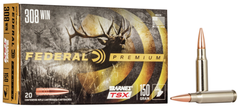 Federal Premium 308 Winchester 150 Grain Barnes TSX (Box)