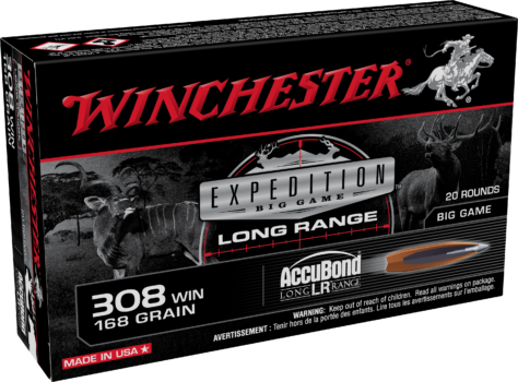 Winchester Expedition Big Game 308 Winchester 168 Grain AccuBond Long-Range Ammunition (Box)