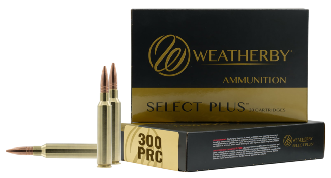 Weatherby Select Plus 300 PRC 195 Gr Hammer Custom (Box)
