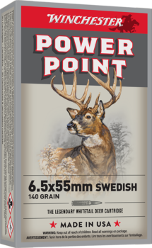 Winchester Power-point 6.5x55 Swedish 140 Gr Power Point (Box) / Rebate Eligible