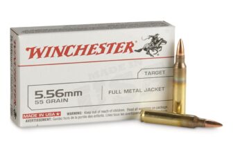 Winchester White Box, 5.56x45mm NATO, FMJ, 55 Grain, 20 Rounds