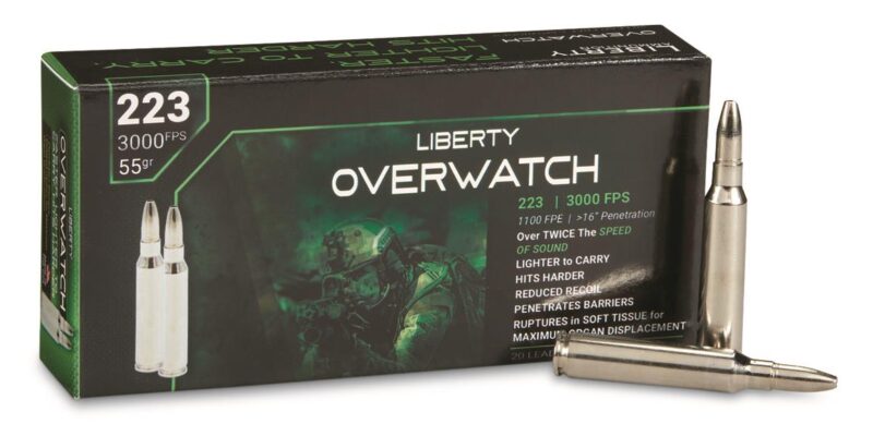 Liberty Overwatch, .223 Remington, Solid Hollow Point, 55 Grain