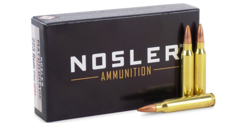 Nosler Match Grade 223 Remington 77 Grain Custom Competition HPBT