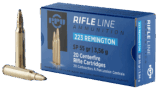 PPU Standard Rifle 223 Rem 55 Gr Soft Point