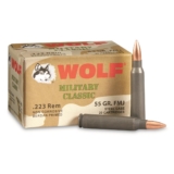 Wolf, Military Classic, .223 Remington, FMJ, 55 Grain